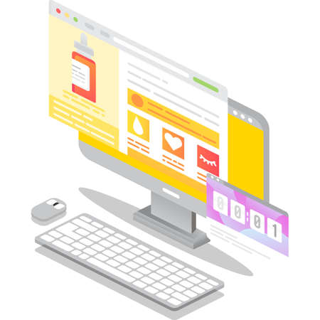 Limited time offer in online shop vector iconのイラスト素材
