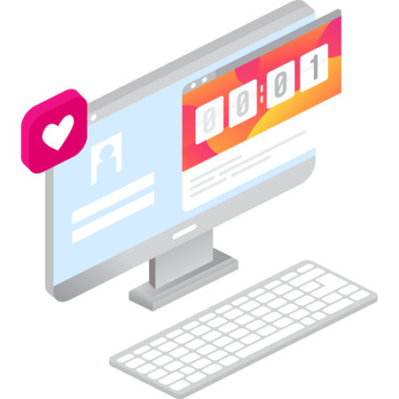 Discount shop service 3d icon vector computerのイラスト素材