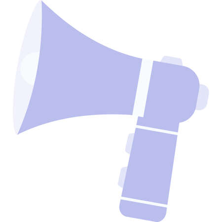 Loud speaker icon vector isolated alert signのイラスト素材