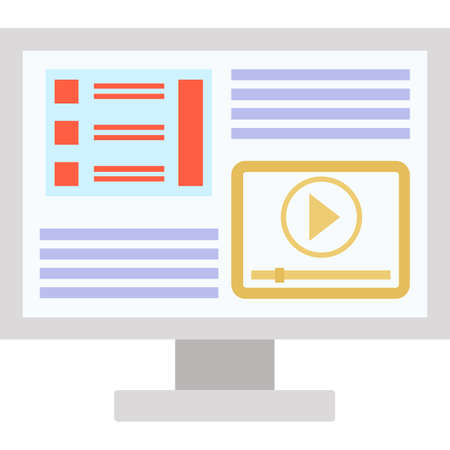 Social media marketing icon online business vectorのイラスト素材