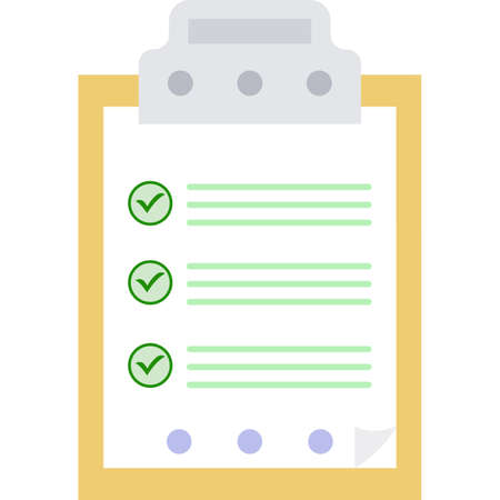Checklist icon vector clipboard check list reportのイラスト素材