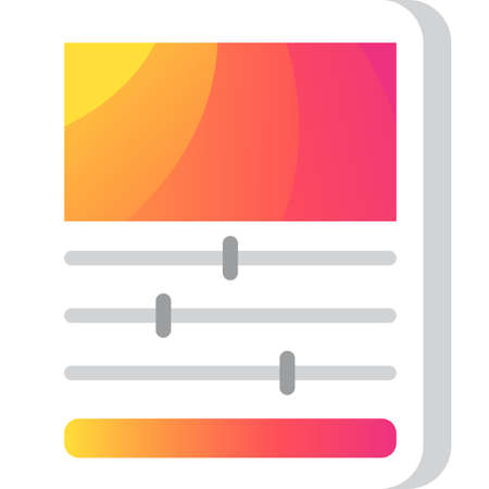 User settings icon flat vector isolated on whiteのイラスト素材