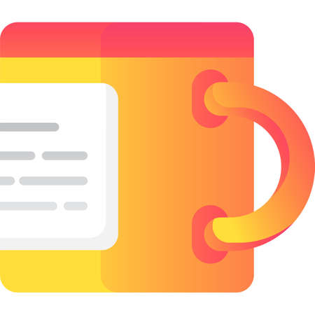 Coffee mug icon simple cup flat vectorのイラスト素材