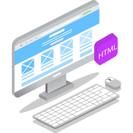 Website layout create icon vector web page designのイラスト素材