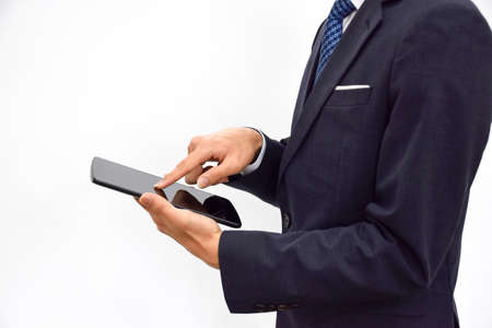 A professional man in a suit.の写真素材