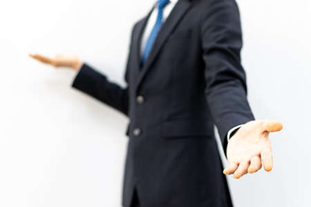 A professional man in a suit.の写真素材