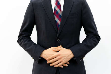 A professional man in a suit.の写真素材