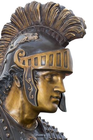 Roman soldier with white backgroundの写真素材