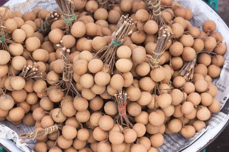 Longan bundled in a bowlの写真素材