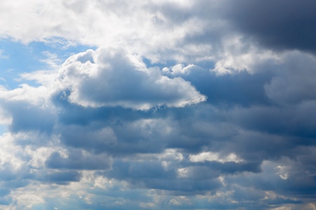 Blue sky with clouds for a backgroundの写真素材