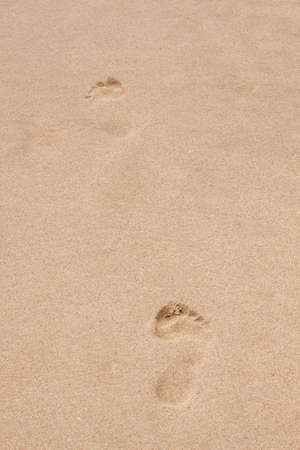 Footprint on the beach
