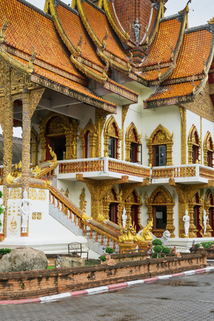 Wat Buppharam in the old Town of Chiang Mai, Thailandの写真素材
