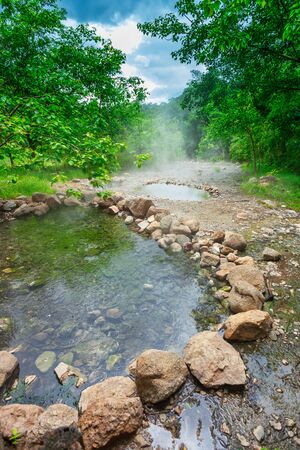 Hot Springs Tha Pai in Mae Hong Son; Thailandの写真素材