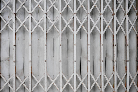 Steel Door Stretch Backgroundの写真素材