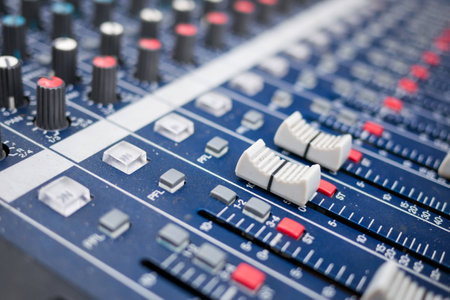 Vintage sound mixer close up 2の写真素材