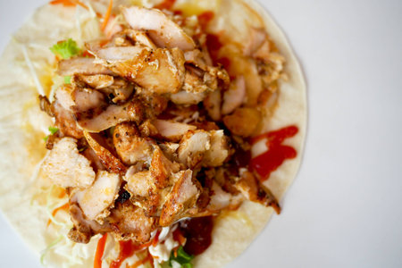 Chicken kebabの写真素材