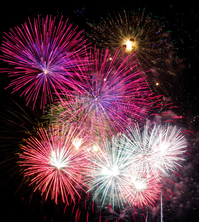 Colorful fireworksの写真素材