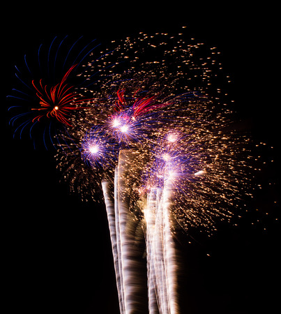 International fireworks competition in Montrealの写真素材