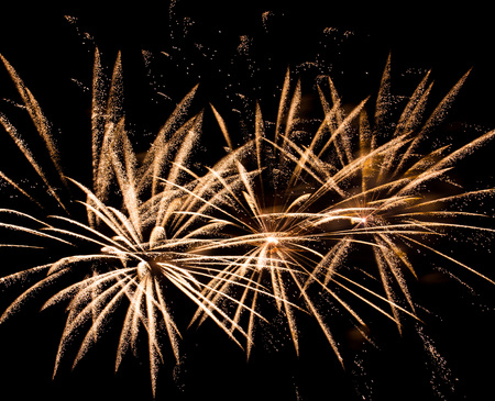 Beautiful fireworks at international competition in Montrealの写真素材