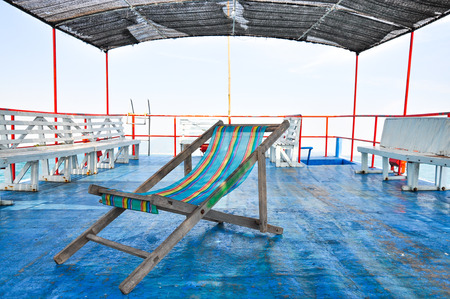 Chair alone on the boat 