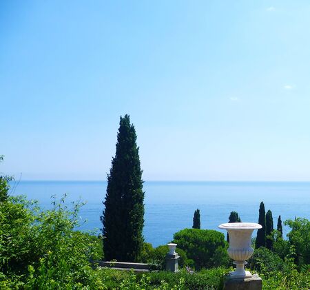 Sea view from the Vorontsov Palace. Alupka. Crimeaの写真素材