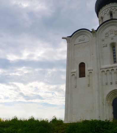 The ancient Church on the evening of the cloudy sky. Suzdal. Russiaの写真素材