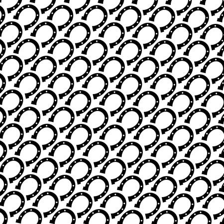 Horseshoe, the symbol of good luck. simple pattern.のイラスト素材