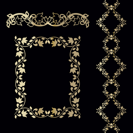 Framework of the vine ornamentのイラスト素材