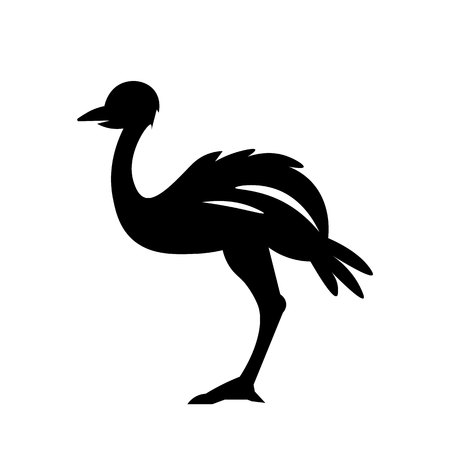 Ostrich Icon Vectorのイラスト素材