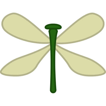 Dragonfly Insect Filled Outline Icon Vectorのイラスト素材