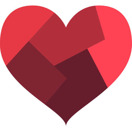 Brittle Heart Filled Icon Vectorのイラスト素材