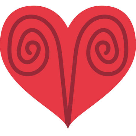 Heart Aries Zodiac Sign Filled Icon Vectorのイラスト素材