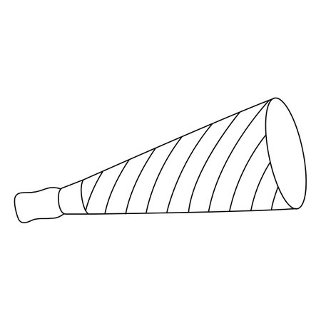 Trumpet Isolated Coloring Page for Kidsのイラスト素材
