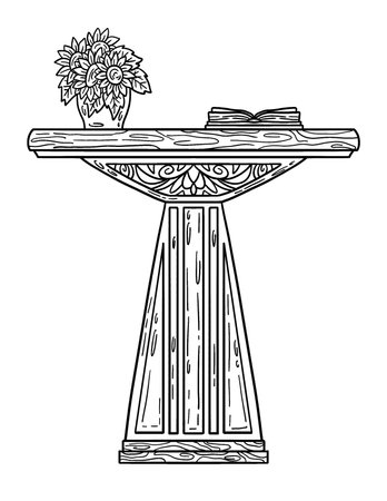 Thanksgiving Altar Autumn Harvest Isolated Adultsのイラスト素材