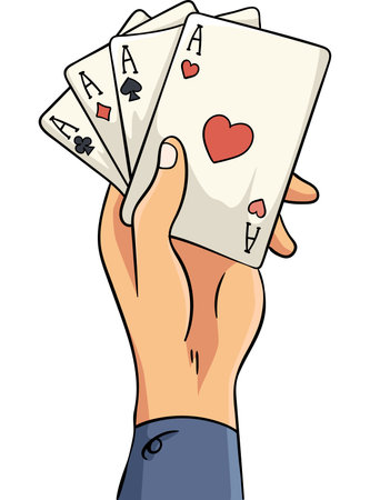 Cowboy Game Cards Cartoon Colored Clipartのイラスト素材