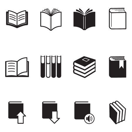 Book icons Vector Illustrationのイラスト素材