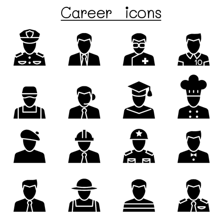 Career & Occupation iconsのイラスト素材