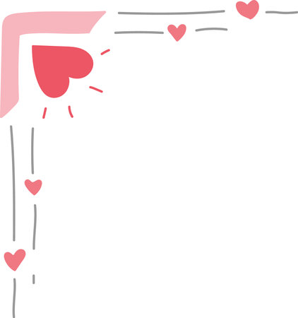 Valentine's day greeting card with hearts. Vector illustration.のイラスト素材