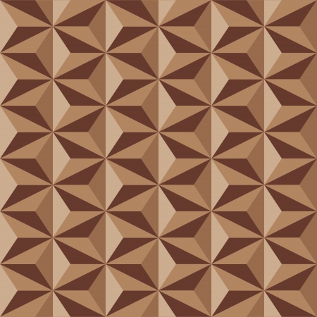 Anise stars pattern in brown colors. Seamless vector background.のイラスト素材