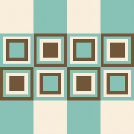 Fashion geometrical pattern in retro colors, seamless background. For fashion textile, cloth, backgrounds.のイラスト素材