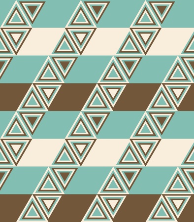 Fashion geometrical pattern in retro colors, seamless background  For fashion textile, cloth, backgrounds のイラスト素材