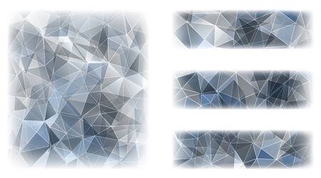 Abstract geometric background with triangular polygons.のイラスト素材