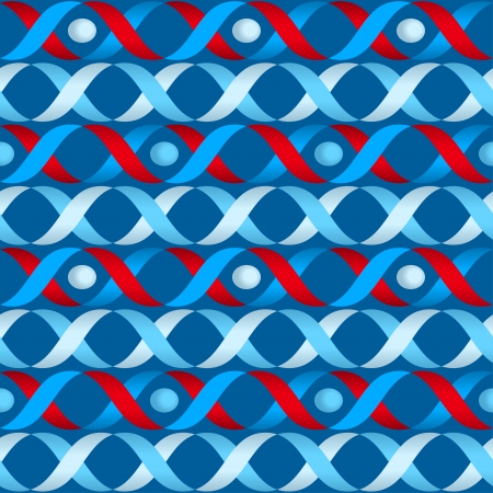 Abstract geometric pattern, seamless vector background in red and blue colors のイラスト素材