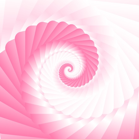 Double colored twirl - white and pink. Abstract vector background.のイラスト素材