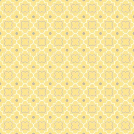 Traditional quatrefoil lattice pattern  Seamless vector background のイラスト素材