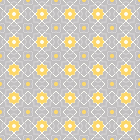 Traditional quatrefoil lattice pattern  Seamless vector background のイラスト素材