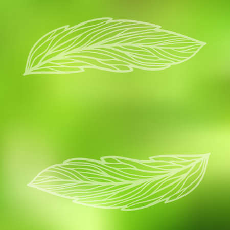 Abstract green background  Mesh based vector illustration のイラスト素材