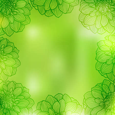 Abstract green background  のイラスト素材