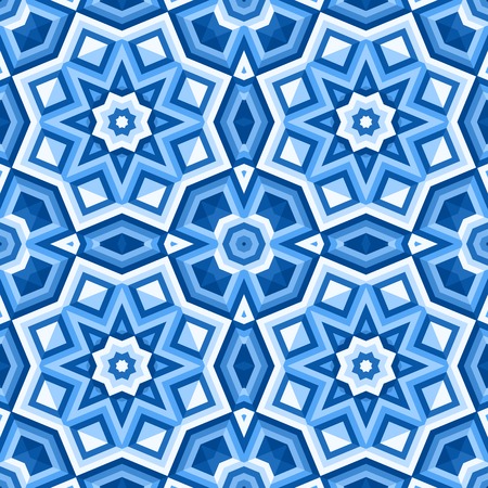 Floor tiles with abstract geometric pattern. Seamless vector background.のイラスト素材