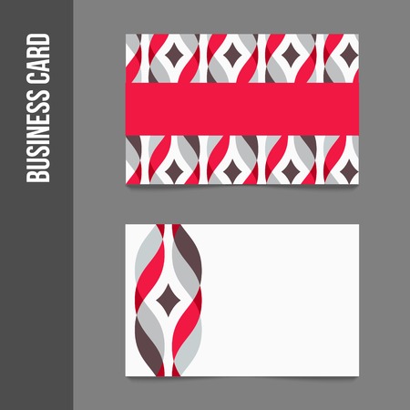 Corporate identity - business cards for company or event. Business stationery - vector template for print or web.のイラスト素材